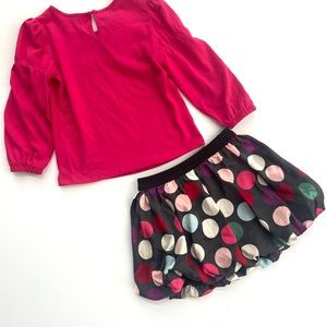 Size 2/3 Girls Bubble Skirt Outfit
